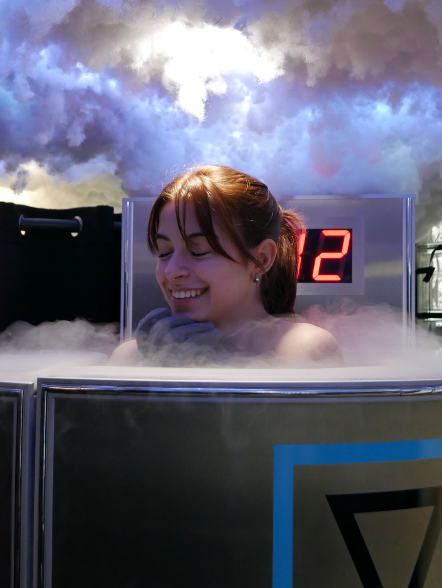 Whole-body cryotherapy chamber at Vital Cryotherapy Vancouver